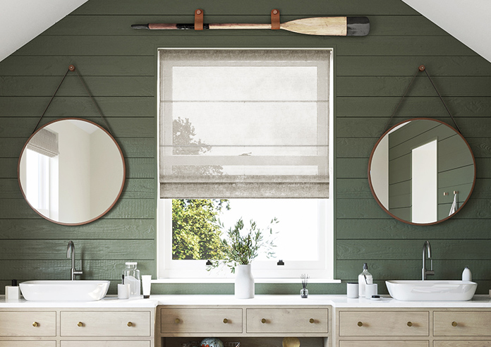 Kalahari Voile, Warm Grey - Twist&Fit Roman Blind - Image 3